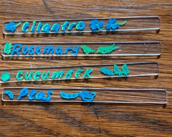 Plant marker, garden marker, one, Plant stake, plant name, plant lover gift, gardener gift, custom flower marker, vegetable marker, custom