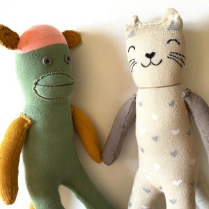 The little green monkey.handmade monkey toy,handmade monkey doll,monkey toy,sock monkey,colourful monkey,colorful toy,handmade gift,for kids