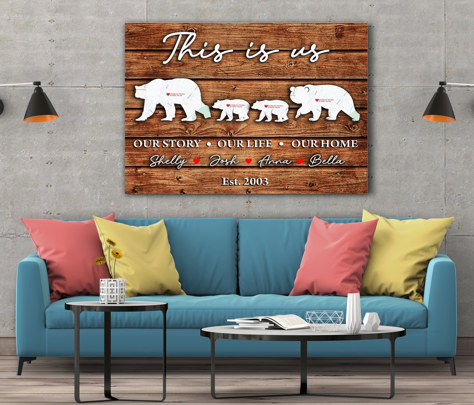 This Is Us Wall Decor This Is Us Canvas Family Canvas | Etsy