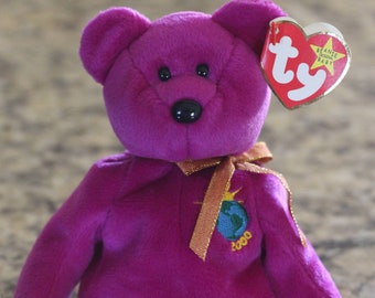 Vintage Millennium Bear Beanie Baby