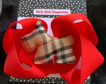 burberry baby hair bow