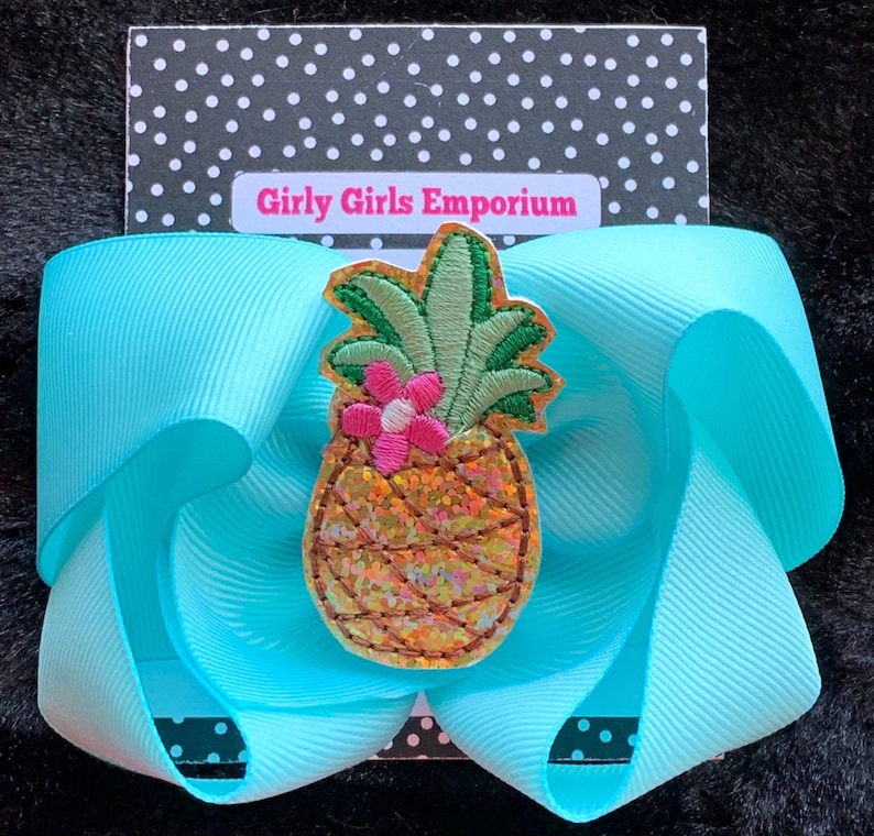 Pink Pineapple Bow Vinyl Pineapple Vinyl Pineapple Hairbow Pineapple Birthday Hairbow Pineapple Hairbow Pineapple Boutique Bow