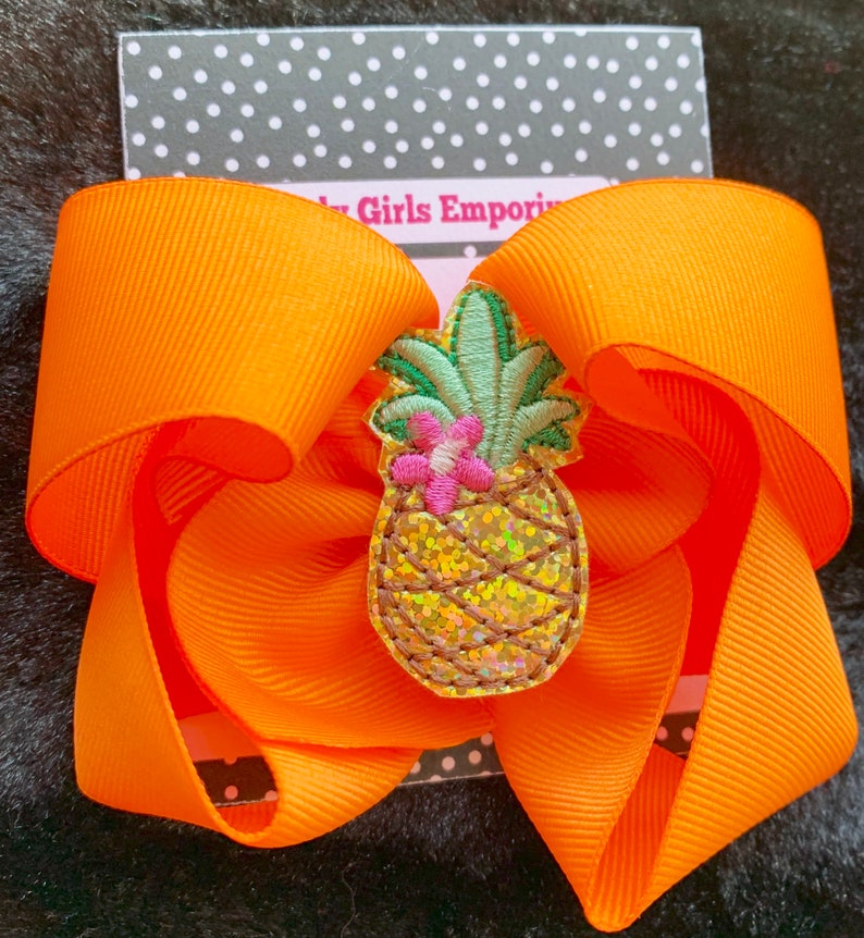 Pink Pineapple Bow Vinyl Pineapple Vinyl Pineapple Hairbow Pineapple Birthday Hairbow Pineapple Hairbow Pineapple Boutique Bow