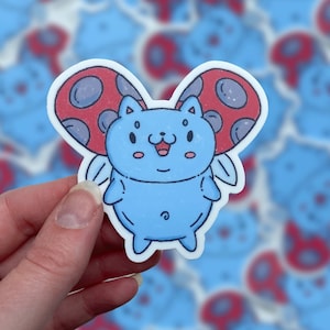 Catbug Bravest Viynl Sticker | Bravest Warriors Sticker | Kawaii Cartoon Fanart | Cute Cat Bug