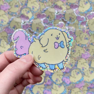 Bee and Puppycat Sticker: Sticky the Dog Shiny Vinyl Decal