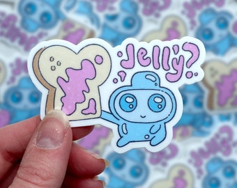 Jellykid Viynl Sticker | Bravest Warriors Cartoon Sticker | Funny Jelly Kid Fanart Art