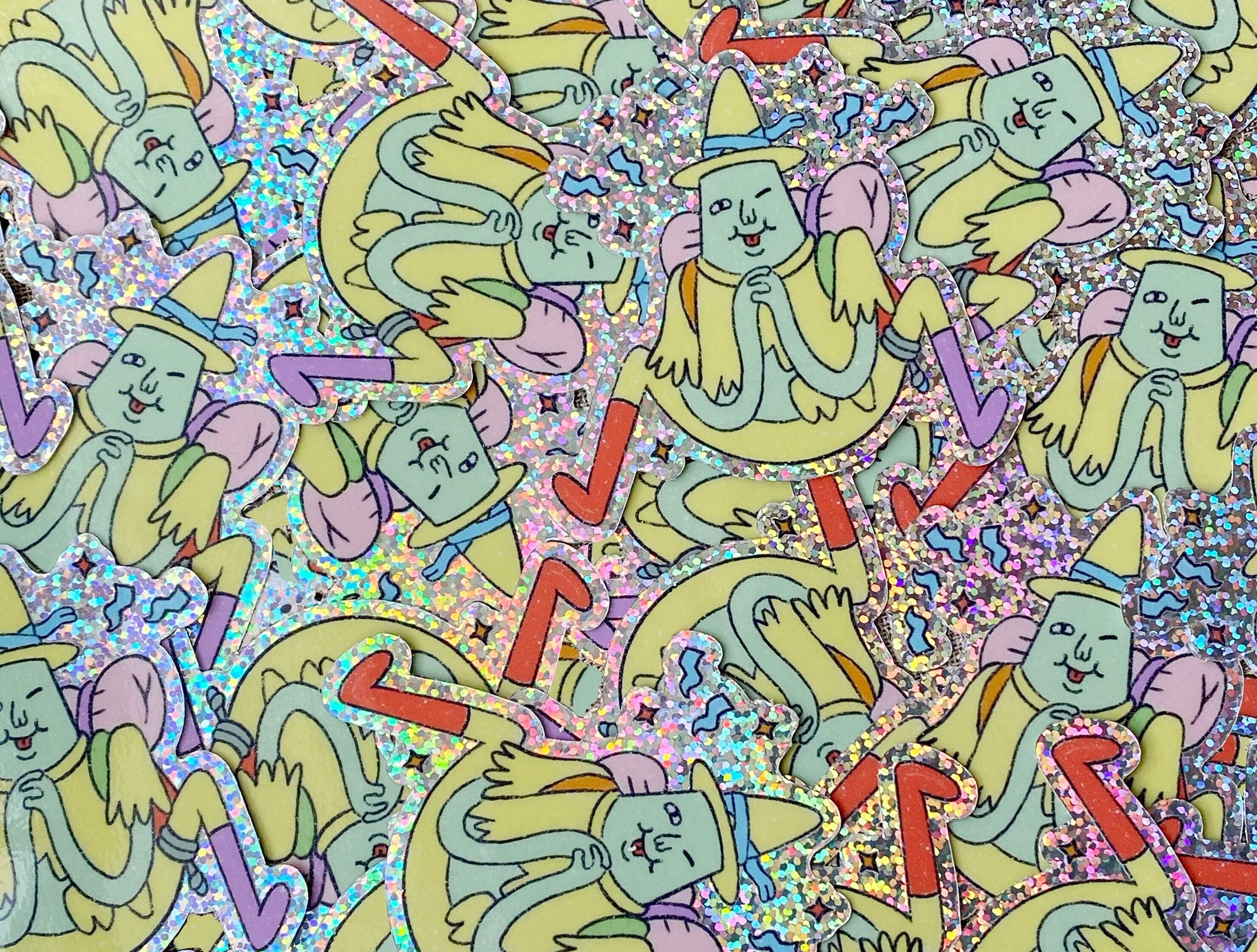 Magic Man Vinyl Sticker - Funny Adventure Cartoon - Etsy