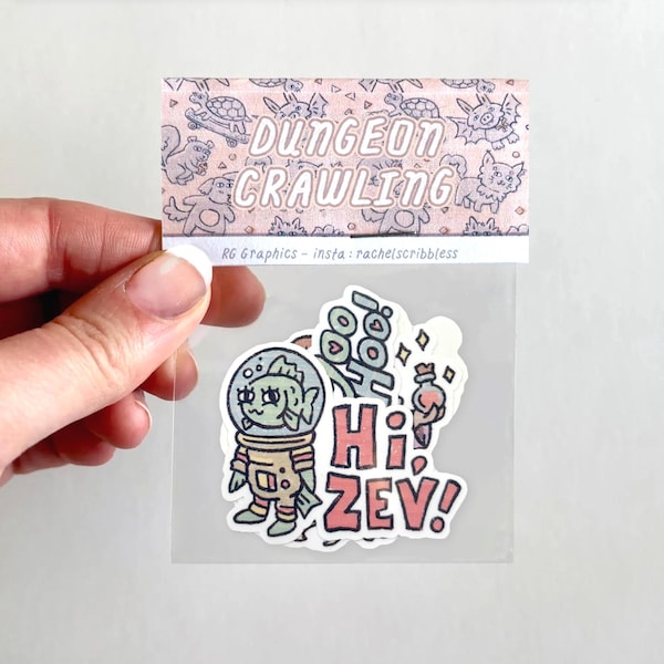Princess Donut, Zev, Prepotente, Samantha - Dungeonn Crawler Carl Fanart Gift Sticker Package