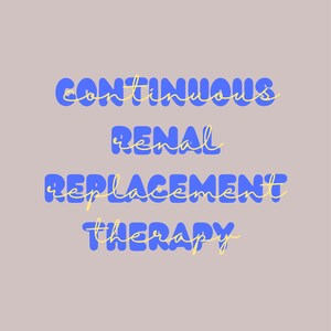 May include: A graphic design with the text "CONTINUOUS RENTAL REPLACEMENT THERAPY" in blue and yellow lettering.