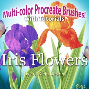 Procreate Flower Brushes: full-color realistic flowers, leaves, botanical stamps, procreate leaf brush, floral stamp, Easter, Spring, nature