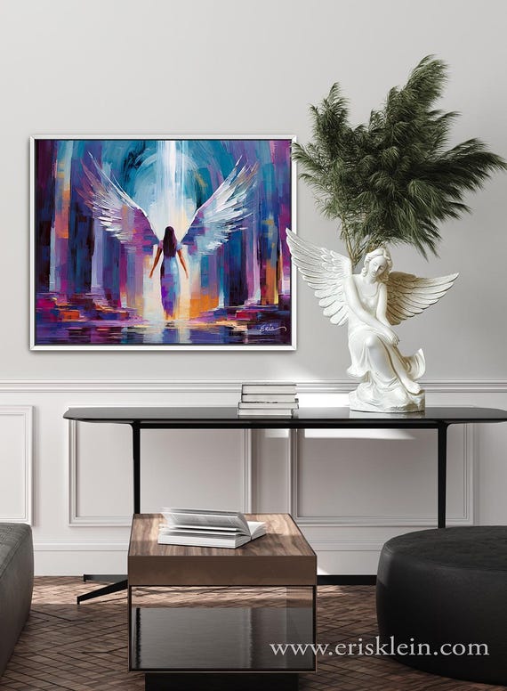 Angel Wings Canvas Art Print: Inspirational Spiritual Artwork