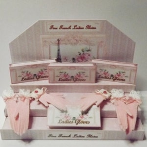 Ladies Miniature Pink Glove Display Digital Download