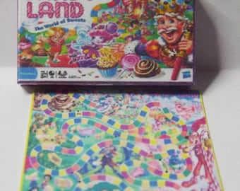 Kit digitale scaricabile per scaricare il gioco Candy Land e la dama per la casa delle bambole in scala 1/12.