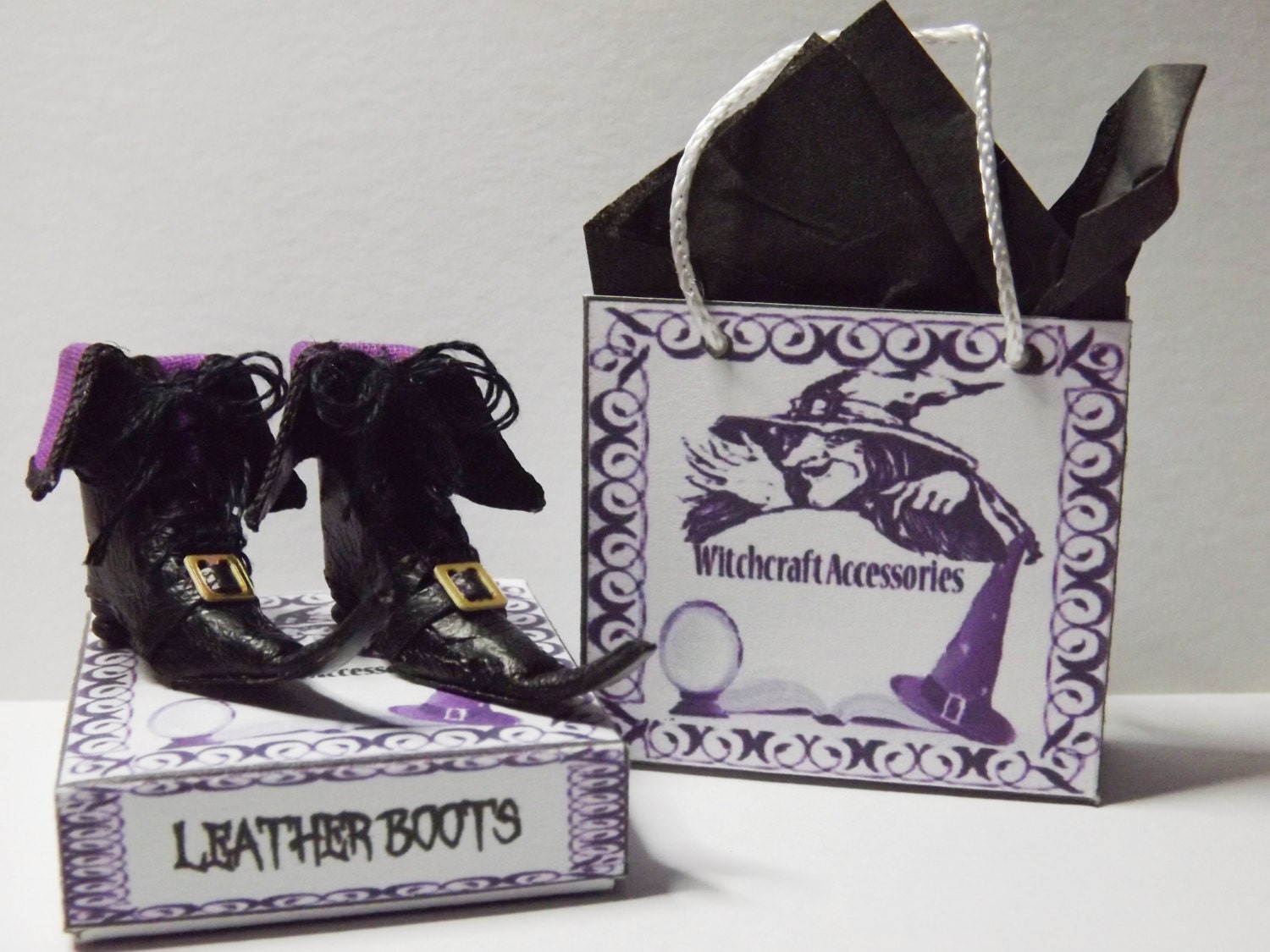 Witch boots Etsy Espa a