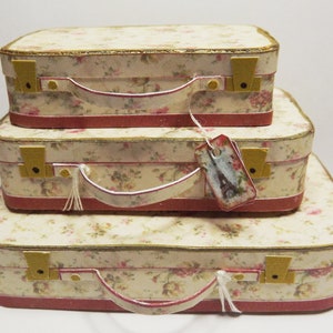 Dolls House Miniature 3 Piece Luggage Set Kit 1/12th Scale