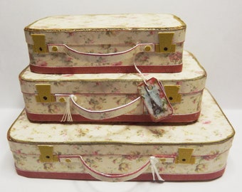 Dolls House Miniature 3 Piece Luggage Set Kit 1/12th Scale