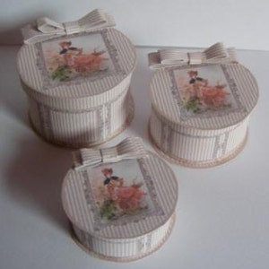 Dolls House Miniature Mademoiselle Hat BoxesDownload