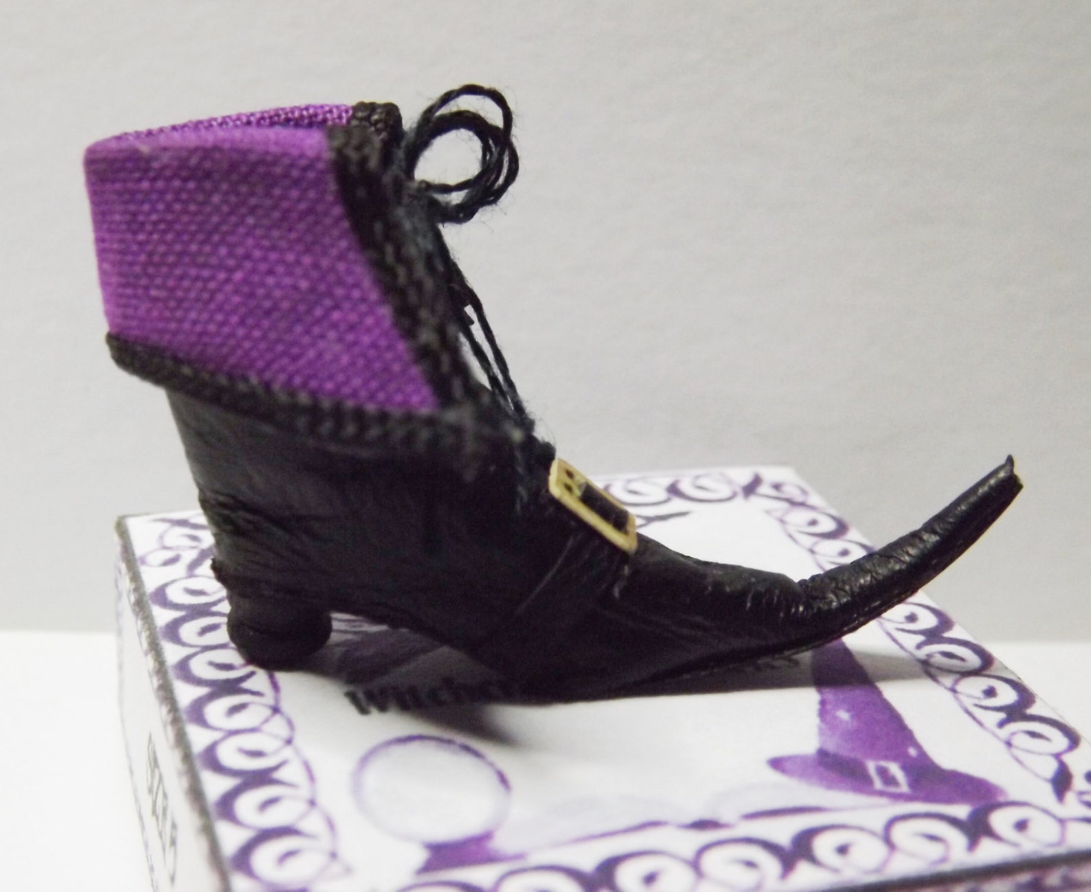 Dolls House Miniature Leather Witch Boots in 1/12th Scale Etsy