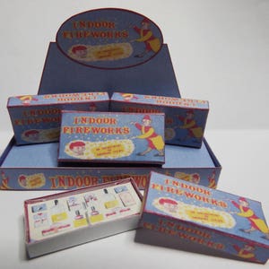 Dolls House Indoor Fireworks Display Stand 1/2th Scale Miniature Kit
