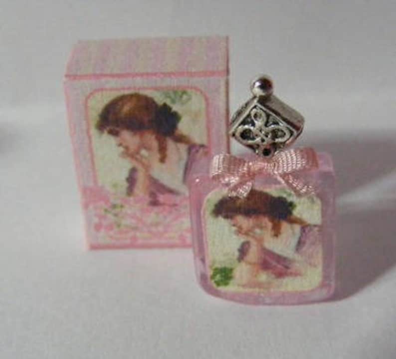 Perfume Bottle & Matching Box 1/12th Dolls House Miniature Etsy Australia