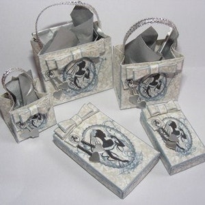 Dolls House Miniature Bridal Boxes & Bags Download