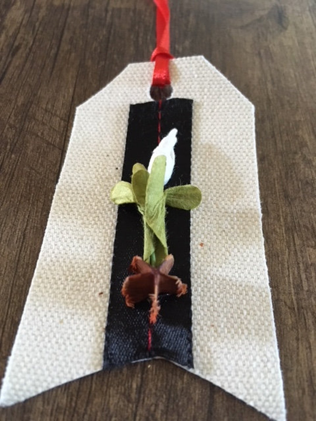 Canvas Gift Tags Black and Green set of 10 Etsy