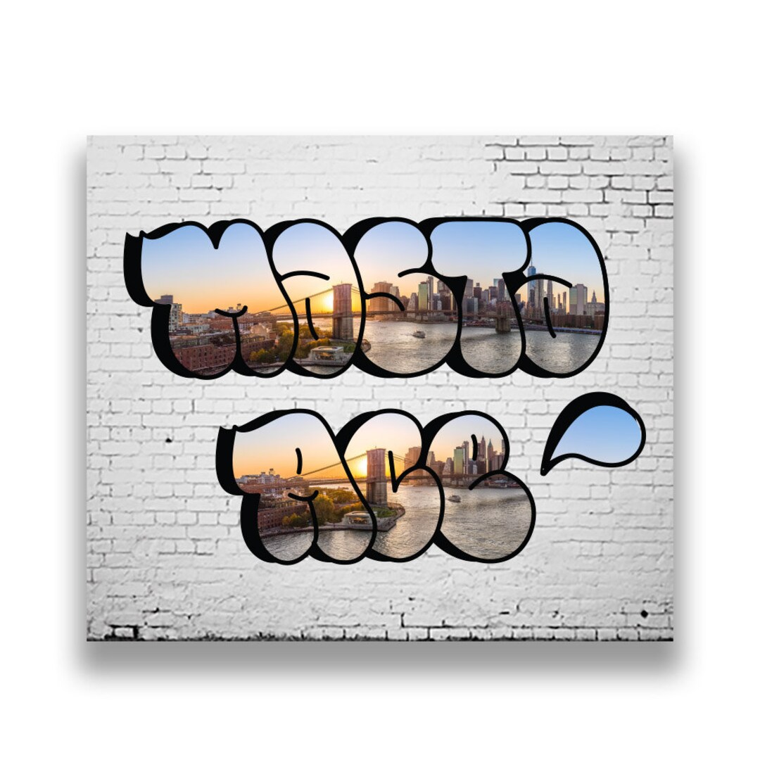Custom Graffiti and Logos digital Personalized Street Name Tags Express