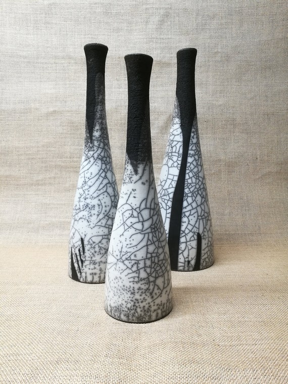 Raku Vases Etsy