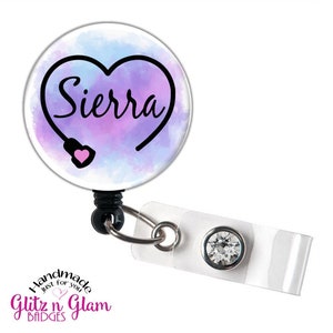 Sonogram Retractable Badge Holder, Ultrasound Tech Badge Reel, Sonographer Retractable Badge Holder, Ultrasound Stethoscope Tag - GG4923