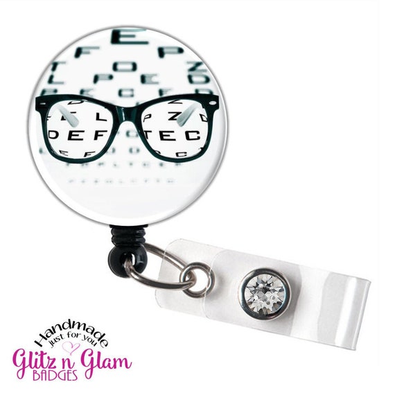 Optometrist Badge Reel, Eye Doctor Retractable, Medical Badge Reel, Eye Doctor  Badge Reel, Vision Retractable, Glasses Badge Holder GG1196 