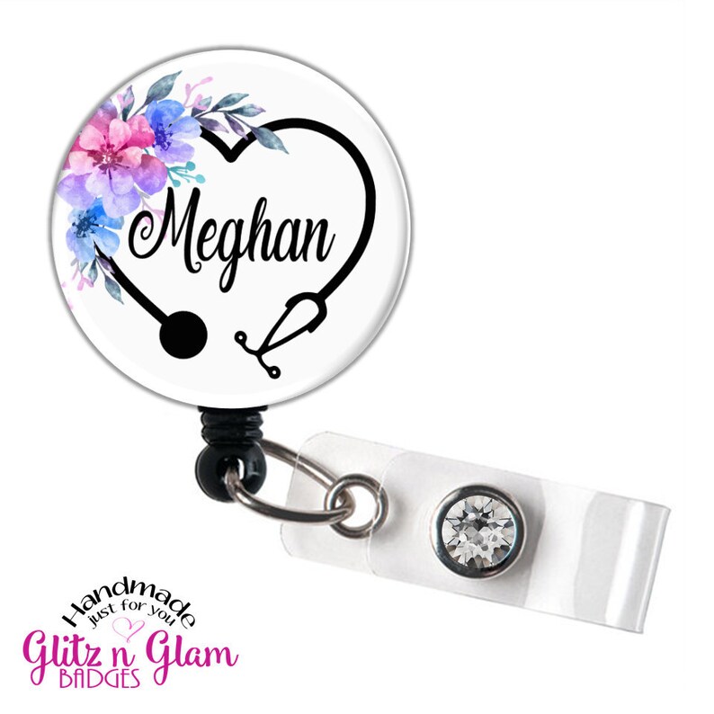 Retractable Badge Reel Personalized Nurse Retractable Badge Etsy