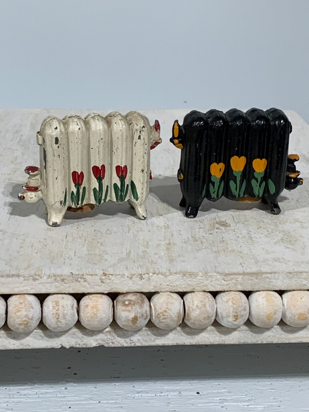 1950s Cast Iron Radiator Salt and Pepper Shakers. Vintage Etsy