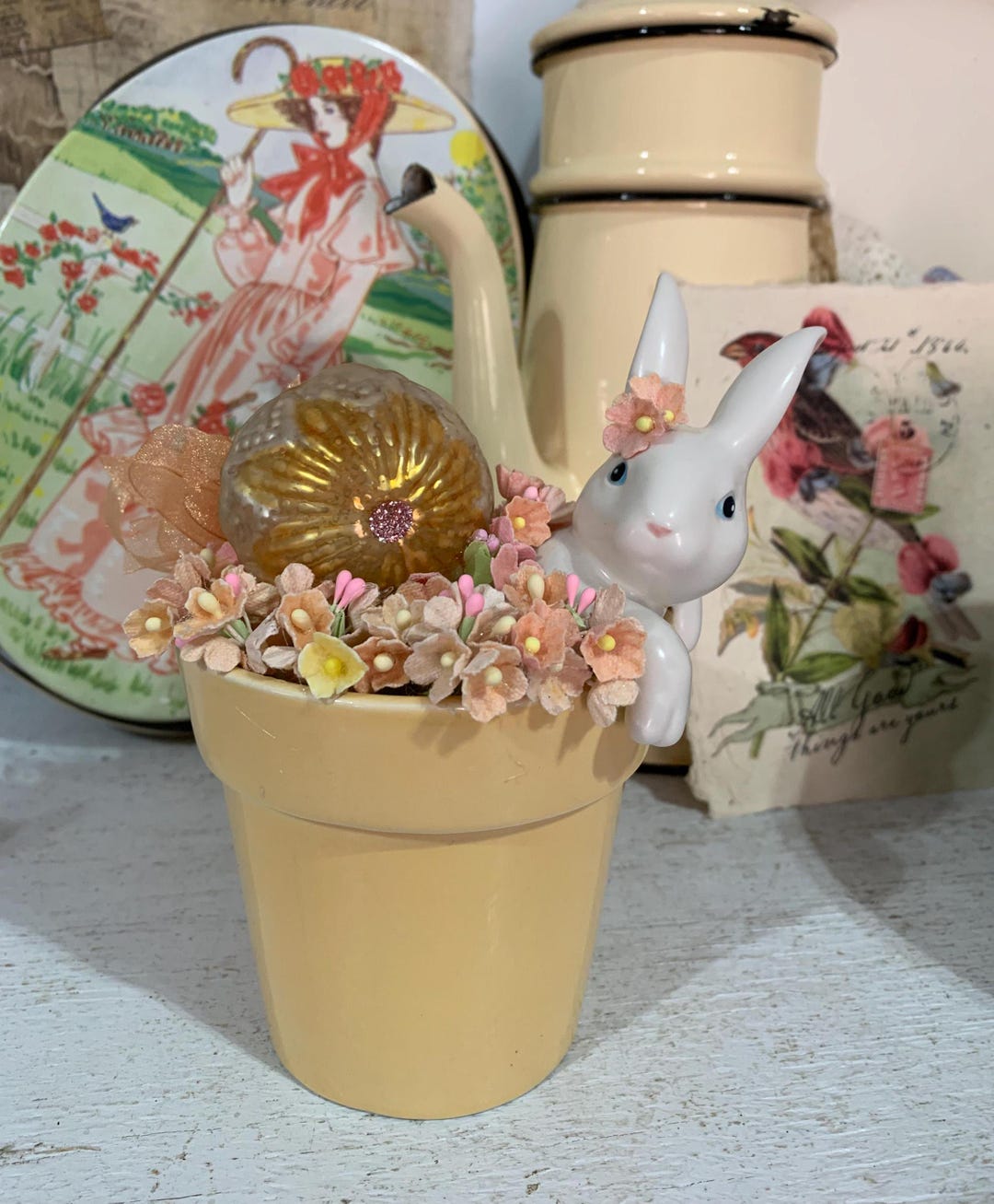 ダイヤモンドアートクラブ　Bunny in flower pot Bunny In Flower Pot – Diamond Art Club