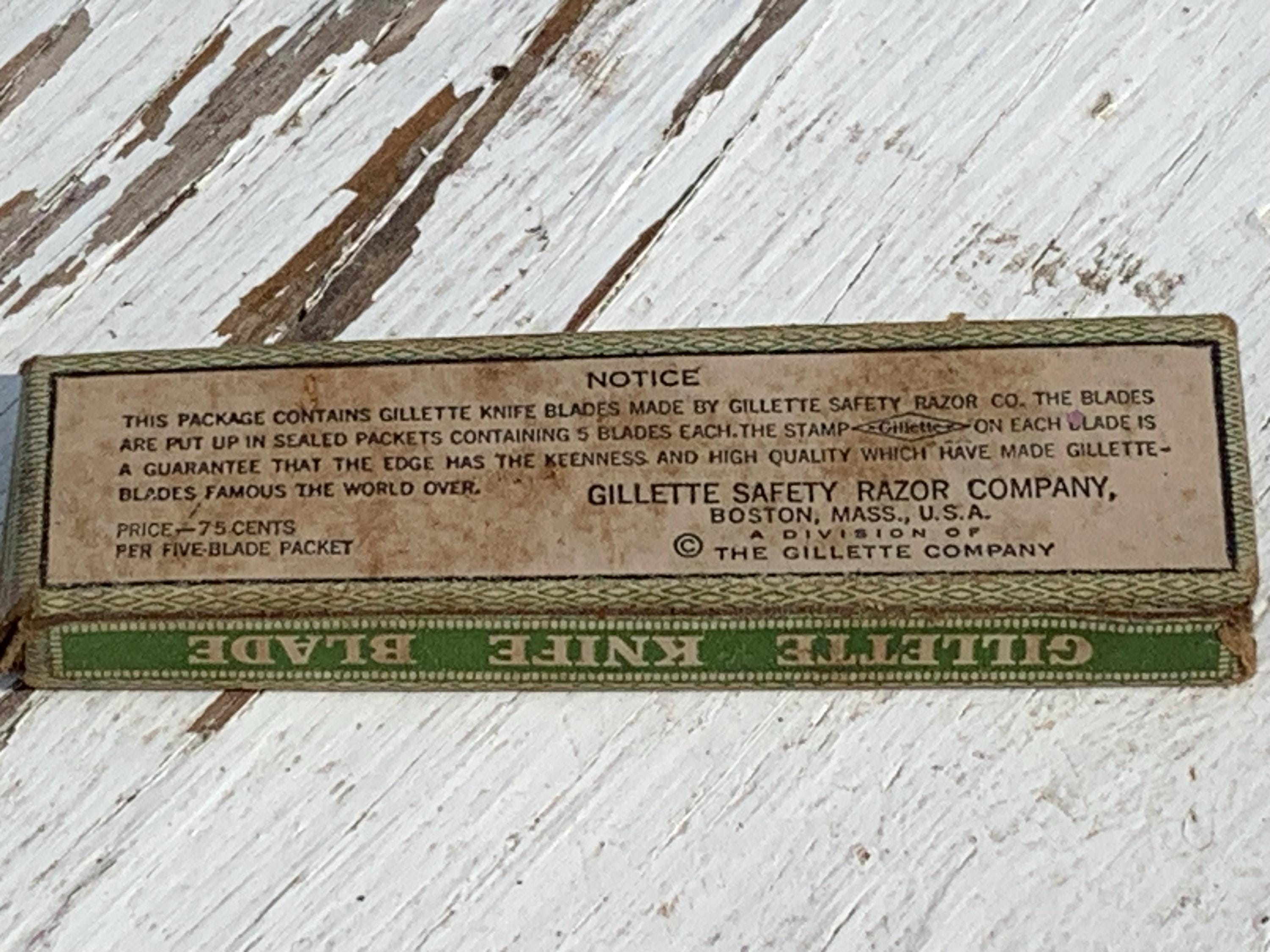 Gillette Razor Pyramid Box RARE Gillette KNIFE BLADE Box. Razer Boxes Are Plentiful as so Many ...