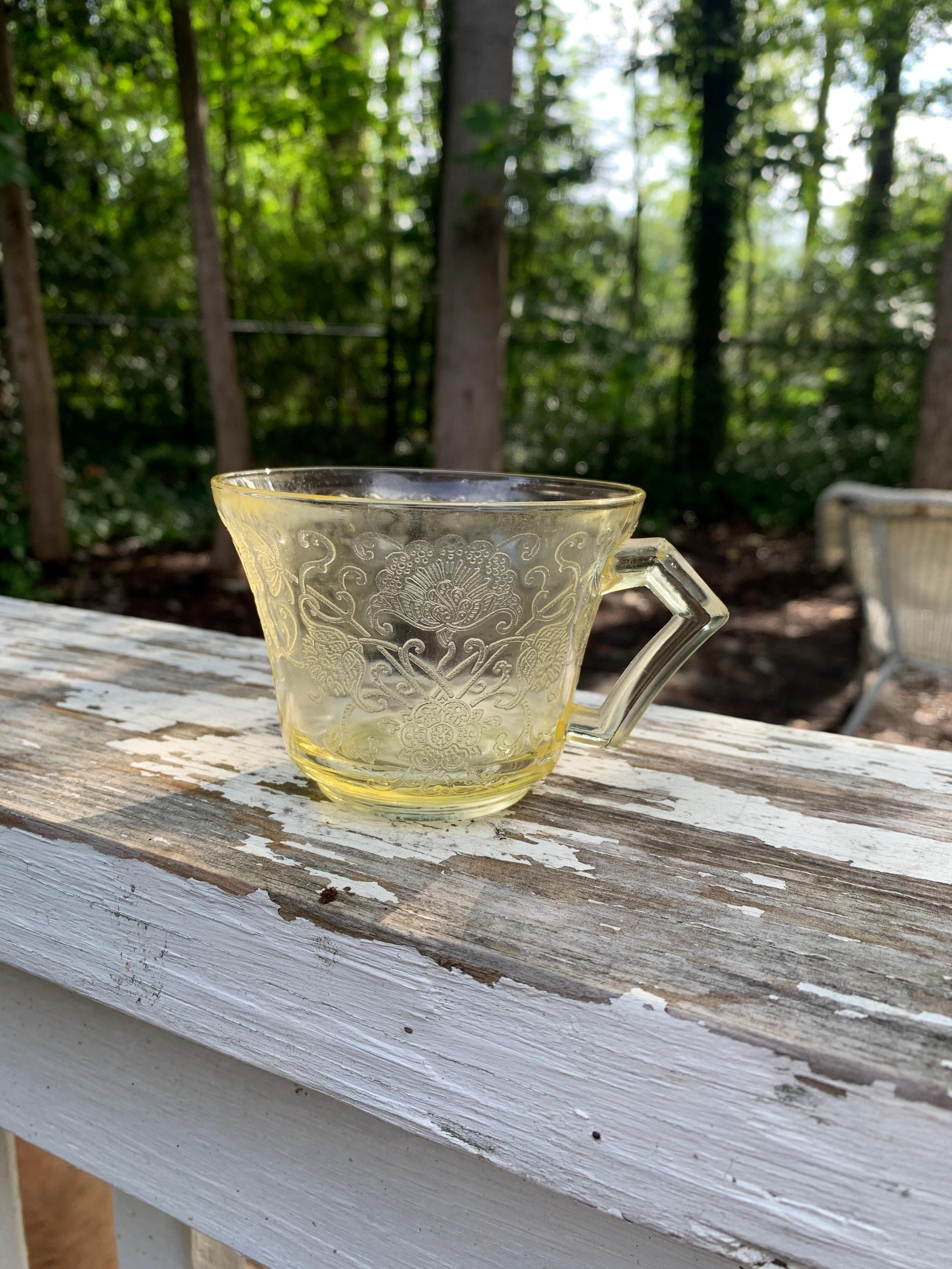 Vintage Yellow Depression Glass - Etsy