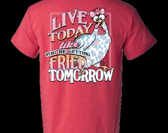 Girlie Girl Originals Fried Chicken 2721 H.Red Short Sleeve T-Shirt