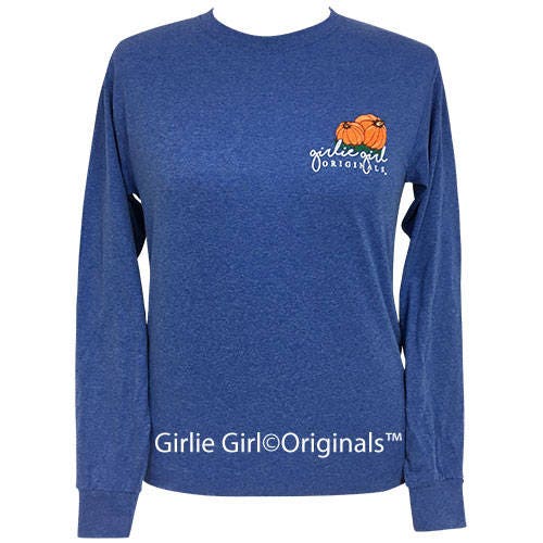 Girlie Girl Originals Fall Most of All Retro Heather Royal | Etsy
