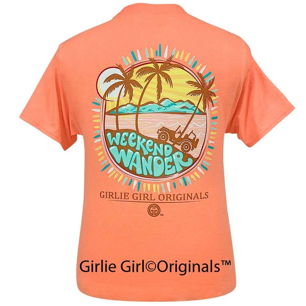 Girlie Girl Originals Weekend Wander 2532 R.H. Coral Short Sleeve T-Shirt