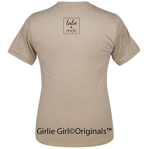 LULU MAC Cattle Chaos 82 Heather Tan Short Sleeve T-Shirt