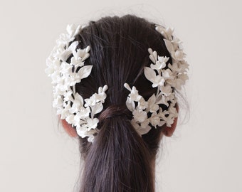 Blossom twigs bridal headpiece. Bridal floral headpiece. Wedding headpiece. Bridal headpiece 2024