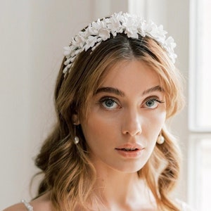 SOPHIA Orange blossom headband. Bridal headband. Wedding headpiece. Floral headpiece. Bridal crown.