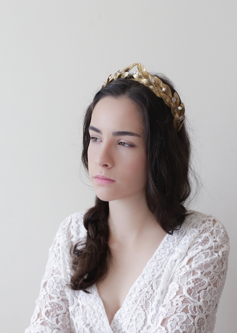 Grecian Bridal Headpiece. Olive Leaves Bridal Headpiece. Etsy Australia