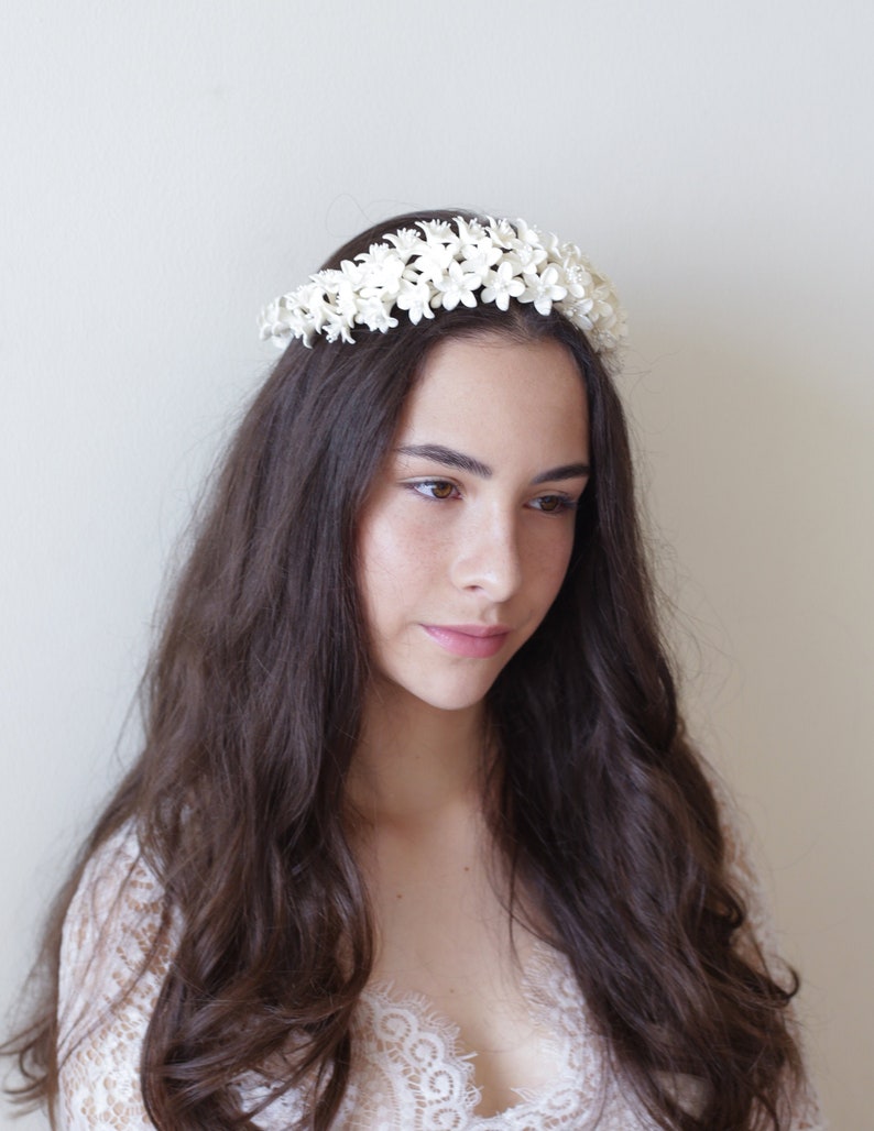 Orange Blossoms Wreath. Bridal Headpiece. Blossoms Crown. Etsy