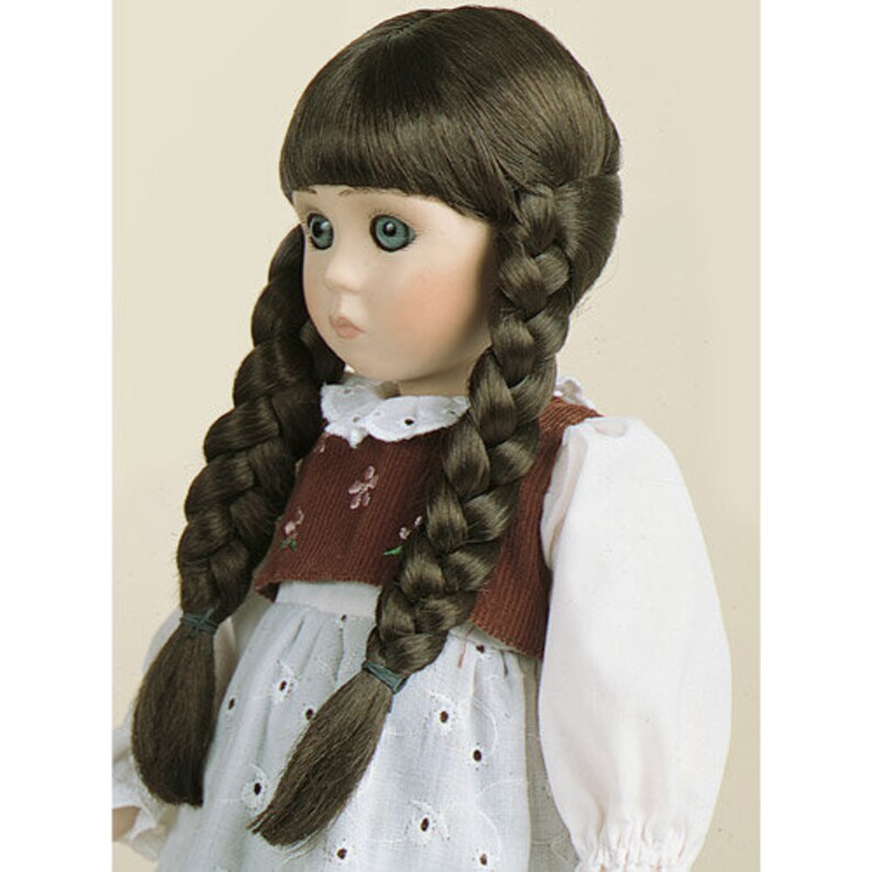 doll wig Classic modacrylic wig with beautiful long braids and s doll wig Classic modacrylic wig with beautiful long braids and s