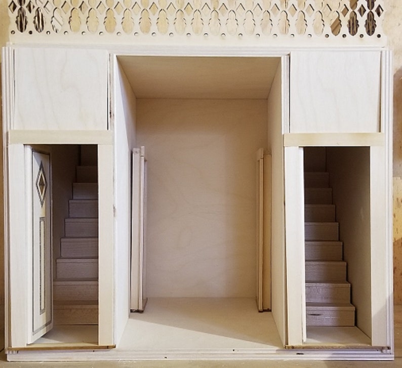 DOLLHOUSE ROOMBOX KIT wooden plywood doll house room box New Etsy