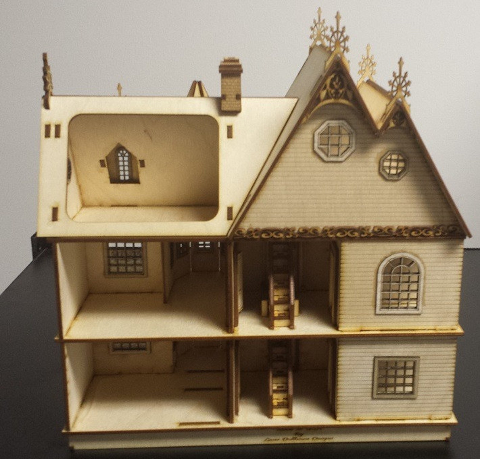 DOLLHOUSE KIT half inch scale 1/24 child's Etsy