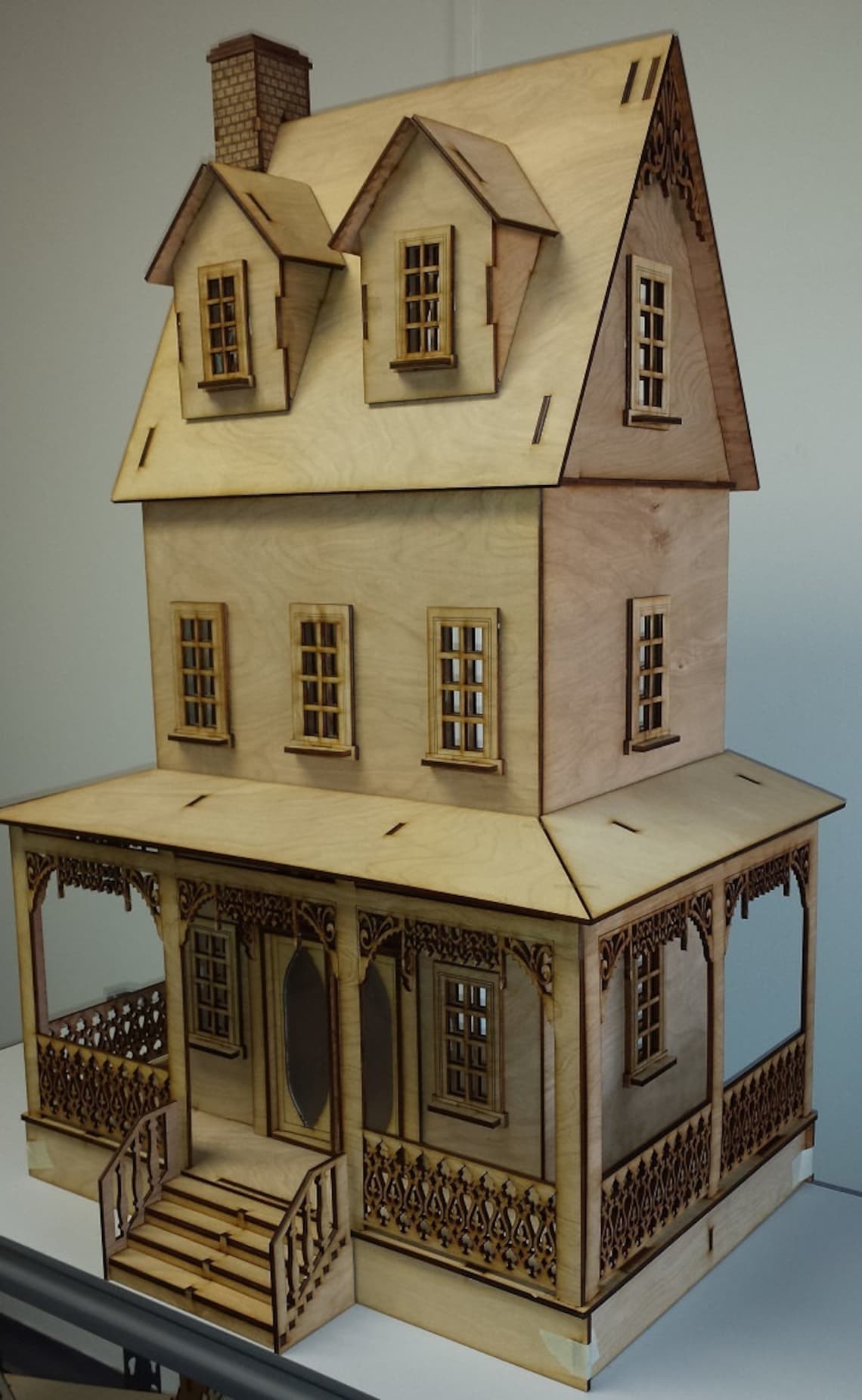 Dollhouse Kit miniature wooden 1/12 scale doll house laser cut Etsy