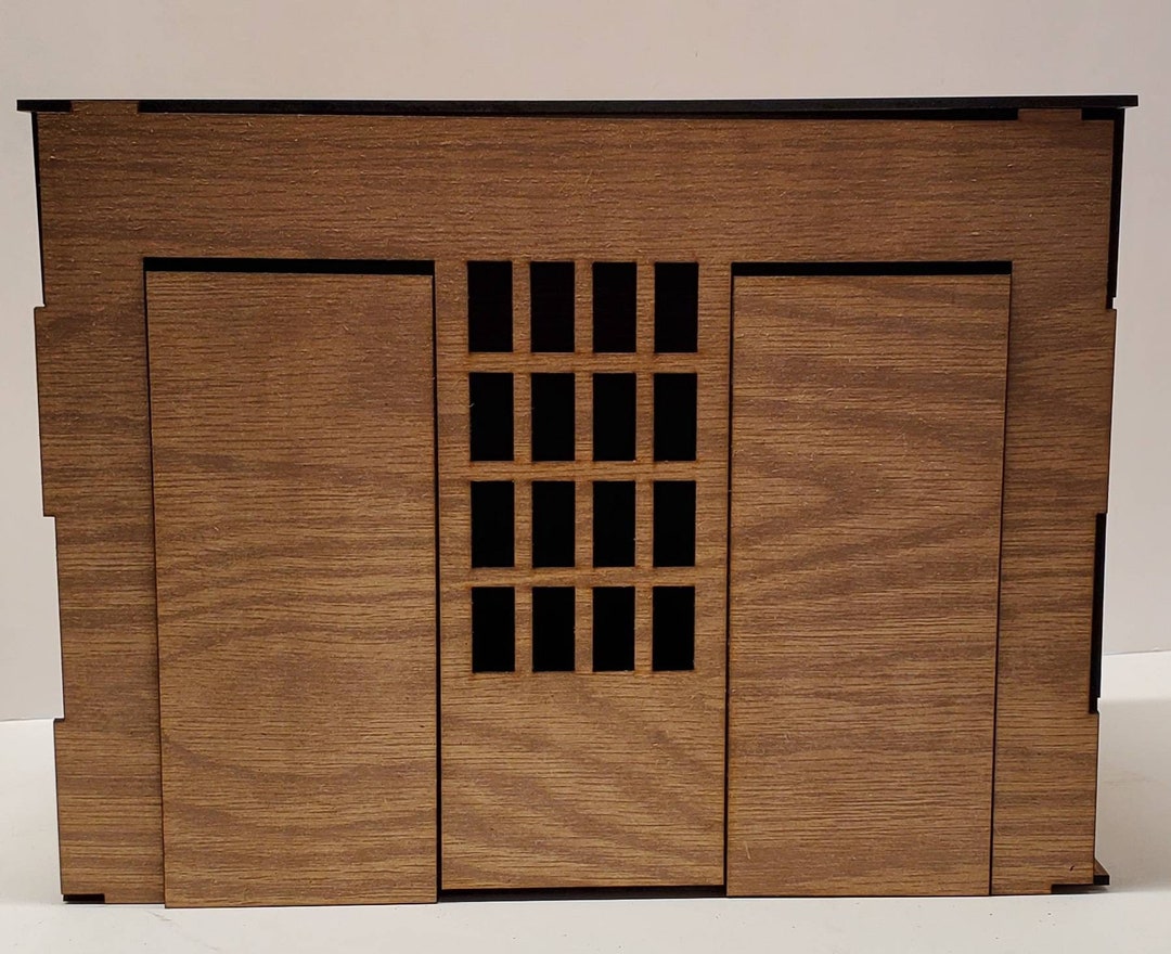 Dollhouse Miniature Roombox Display Room Box Kit Diy Wood 1/12 Etsy