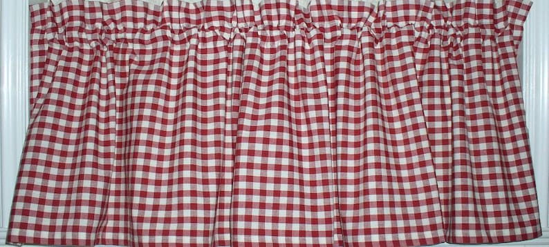 red and white gingham pants
