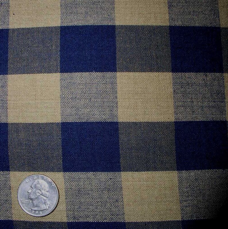 Navy Blue Buffalo Check Homespun Valances Tiers Runners Country Curtains Cabin Decor French Country Primitive Curtains FREE SHIP